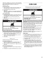 Preview for 23 page of Jenn-Air JJW2327 Use & Care Manual