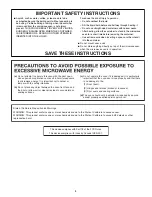 Preview for 3 page of Jenn-Air JMC3415ES User Manual