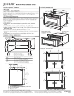 Jenn-Air JMD2124W Product Dimensions предпросмотр