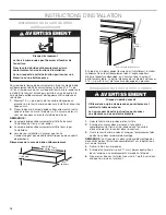 Предварительный просмотр 14 страницы Jenn-Air JMDFS24GS Installation Instructions And Use