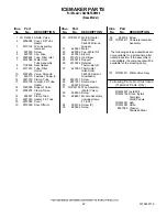 Предварительный просмотр 22 страницы Jenn-Air JS42NXFXDW00 Parts List