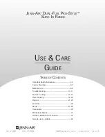 Jenn-Air PRO-STYLE Use & Care Manual preview