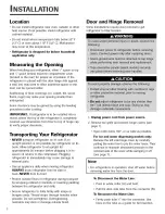 Preview for 4 page of Jenn-Air REFRIGERATOR Use & Care Manual