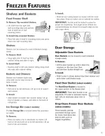 Предварительный просмотр 13 страницы Jenn-Air REFRIGERATOR Use & Care Manual