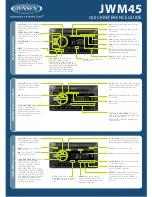 Preview for 1 page of Jensen JWM45 Quick Reference Manual