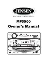 Jensen MP5000 -  GUIDE Owner'S Manual preview