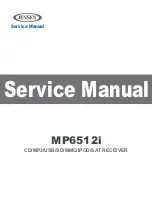 Jensen MP6512i Service Manual preview