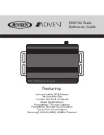 Предварительный просмотр 1 страницы Jensen NAV102 Quick Reference Manual