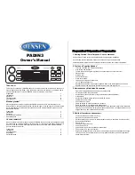 Jensen Portable CD Player Owner'S Manual preview