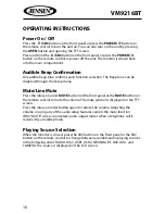 Preview for 16 page of Jensen VM9216BT Operating Instructions Manual