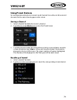 Preview for 79 page of Jensen VM9216BT Operating Instructions Manual