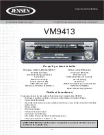 Preview for 9 page of Jensen VM9413 Installation Manual