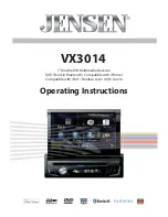 Jensen VX3014 Operating Instructions Manual preview