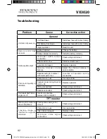 Preview for 42 page of Jensen VX3020 Operating Instructions Manual