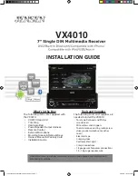Jensen VX4010 Installation Manual preview