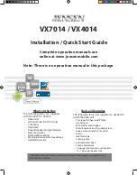 Jensen VX7014 Installation & Quick Start Manual предпросмотр