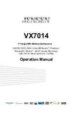 Jensen VX7014 Operation Manual preview