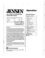 Preview for 1 page of Jensen XCH 6RF Operation