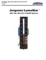 Предварительный просмотр 1 страницы Jerguson LUMASTAR EPL-100 Installation, Operation & Maintenance Instructions Manual