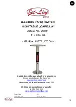 Preview for 9 page of Jet-Line CAPELLA Manual Instruction