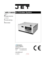 Jet AFS-1000B Operating Instructions Manual preview