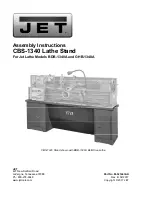 Jet BDB-1340A Assembly Instructions preview