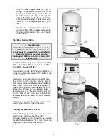 Preview for 8 page of Jet DC-1200A Owner'S Manual