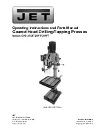 Jet GHD-20 Operating Instructions And Parts Manual предпросмотр