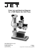 Jet J-720R Parts List And Electrical Diagram preview