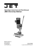 Jet JBM-5 Operating Instructions And Parts Manual предпросмотр