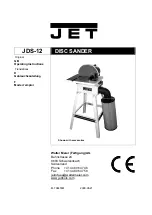 Jet JDS-12 Operating Instructions Manual preview