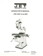 Preview for 1 page of Jet JTM-1050 Operator'S Manual