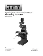 Jet JVM-836 Operating Instructions And Parts Manual preview