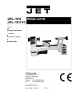 Предварительный просмотр 1 страницы Jet JWL-1015 Operating Instructions Manual