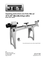 Jet JWL-1440VS Operating Instructions And Parts Manual preview