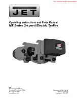 Preview for 1 page of Jet MT Series Operating Instructions Manual