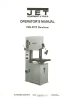 Jet VBS-2012 Operator'S Manual preview