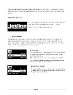 Предварительный просмотр 13 страницы Jetline 9700W Operation Manual