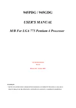 Предварительный просмотр 1 страницы JETWAY 945PDG User Manual