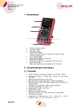 Preview for 2 page of Jeulin UT70A Measurements And Instrumentation