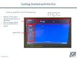 Предварительный просмотр 12 страницы JGR RL1 Getting Started
