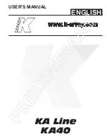 K-array KA40 User Manual preview
