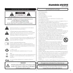 Предварительный просмотр 3 страницы K-array Rumble-KU315 User Manual