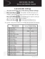 Preview for 1 page of K40 RL200i Quick Reference Manual