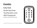 Kaadas KA210A Installation Manual preview