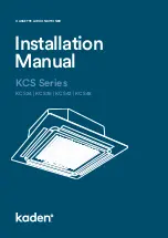 Kaden KCS Series Installation Manual preview