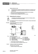 Предварительный просмотр 87 страницы KAESER KOMPRESSOREN FSD SIGMA CONTROL 2 Service Manual