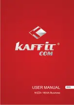 Kaffit NIZZA 1604A Business User Manual preview
