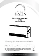 Kahn ATOM User Handbook Manual preview