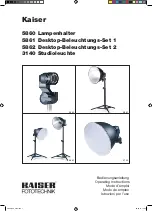 Kaiser Fototechnik 5860 Operating Instructions Manual preview